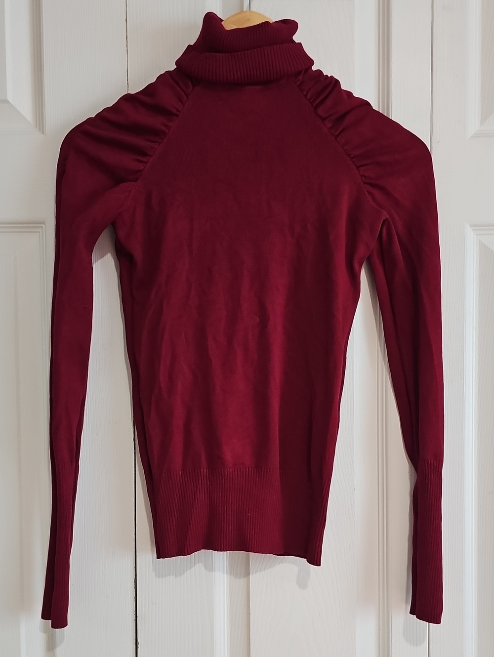 Takeout Burgundy Turtleneck Sweater | Size Small